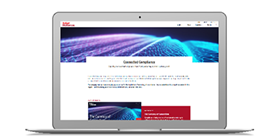 connected compliance laptop mock-up