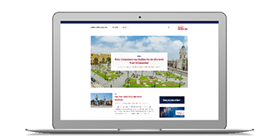 global compliance news laptop mock-up