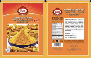 Respondent's turmeric powder packaging