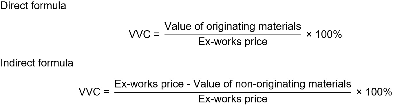 direct and indirect formulas