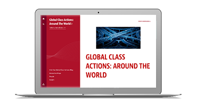 Laptop showing the Global Class Actions site