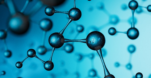 molecules blue
