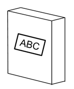 Box with ABC label