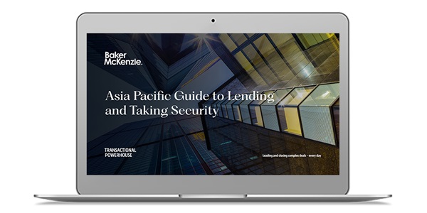 Laptop image showing AP Guide to Lending and Taking Security
