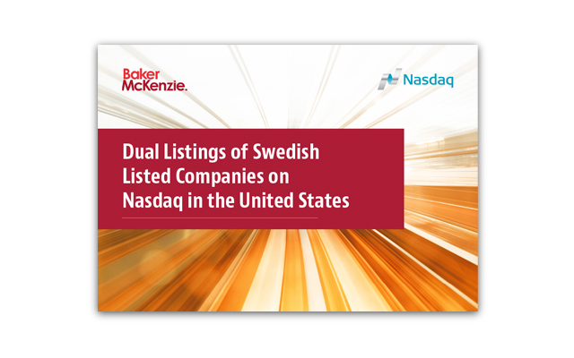 Dual Listings of Swedish Listed Companies on Nasdaq in the United States