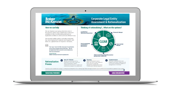 Corporate Legal Entity Assessment & Rationalization Laptop