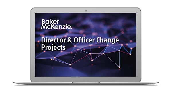 Laptop with Director and Officer report on screen