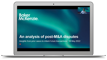 Laptop with webinar on screen