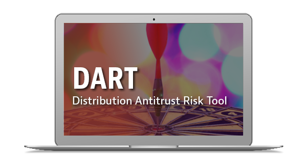 Laptop showing the Distribution Antitrust Risk Tool
