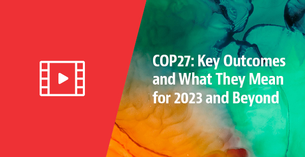 COP27 Outcomes and What They Mean for 2023 and Beyond