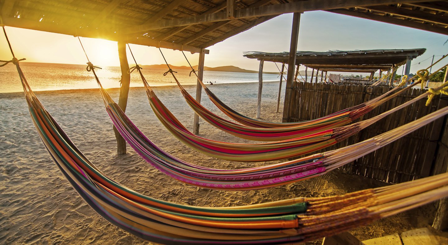 Hammocks on the beach