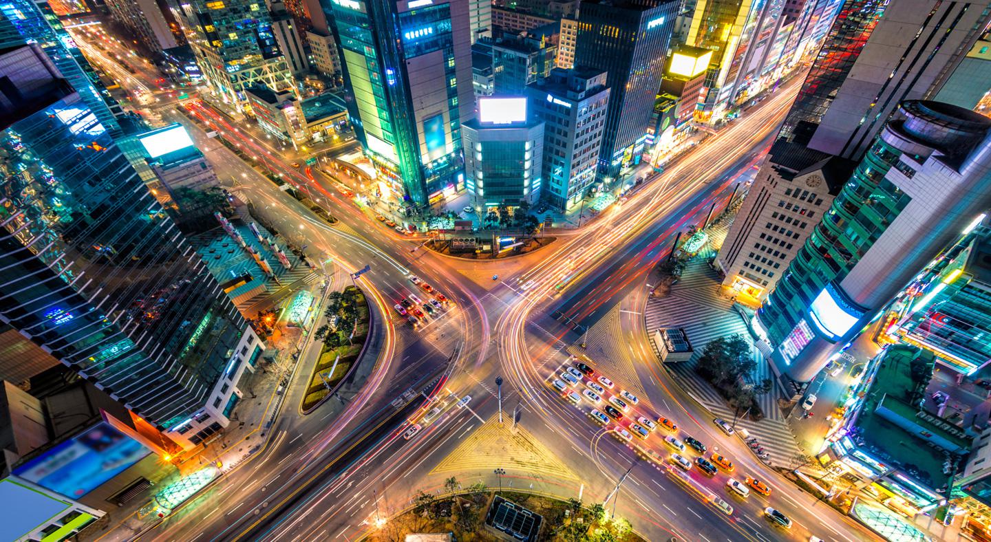 Seoul at night