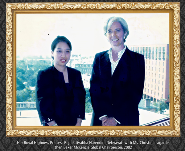 Thailand princess and Christine Lagarde
