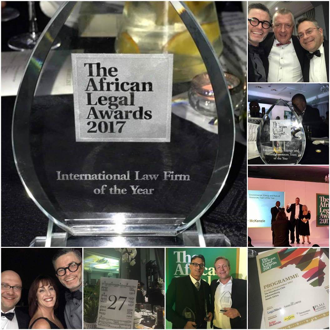 Collage of Afircan Legal Awards ceremony