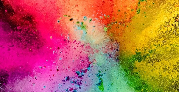burst of colors